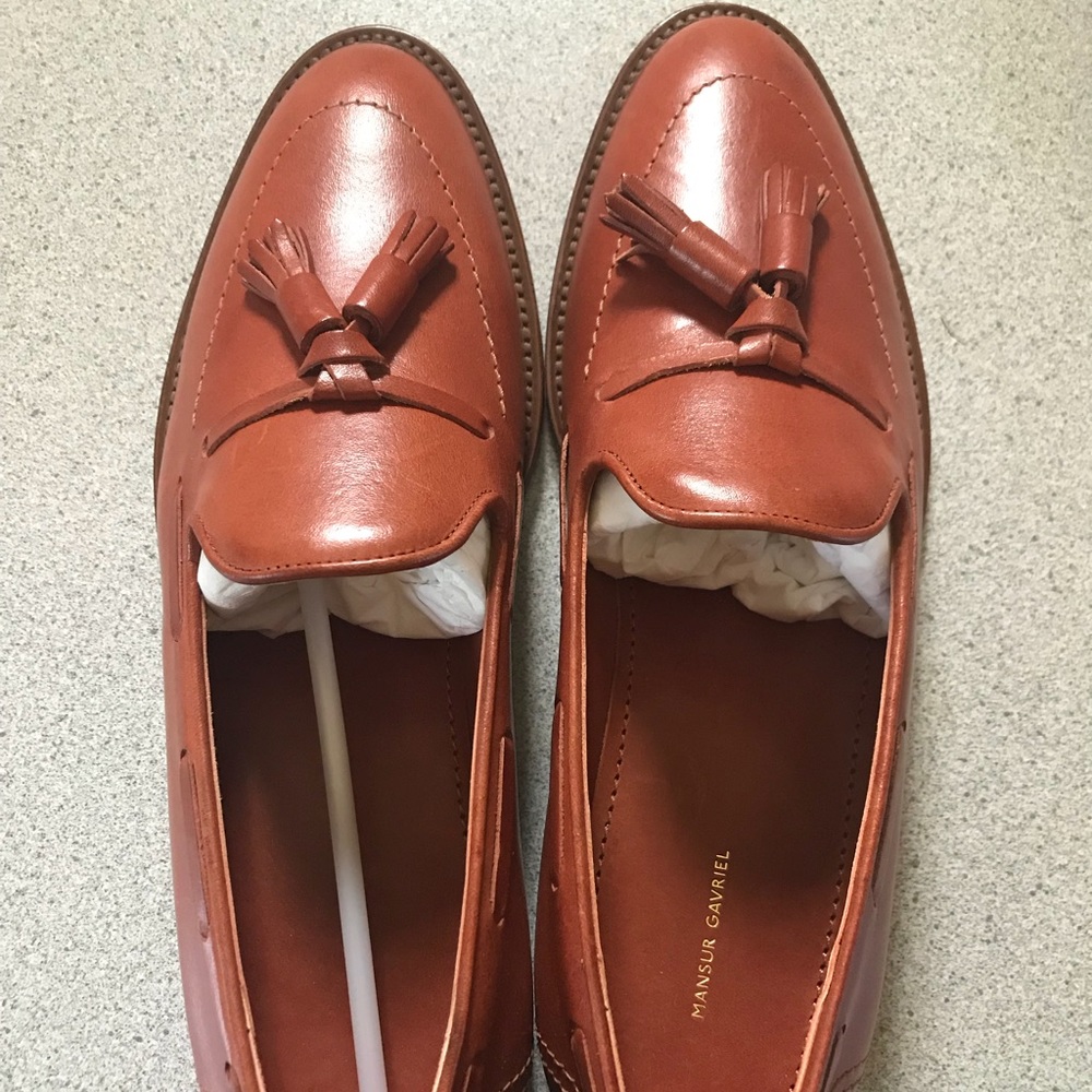 Mansur Gavriel Double Tassel Loafers